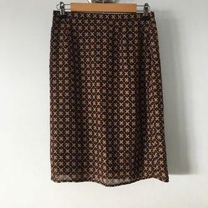 Vintage Patterned Skirt Sz 10